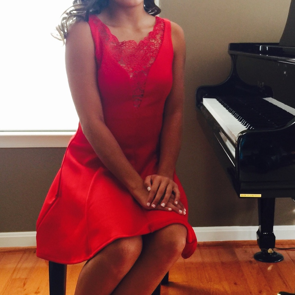 Red dress